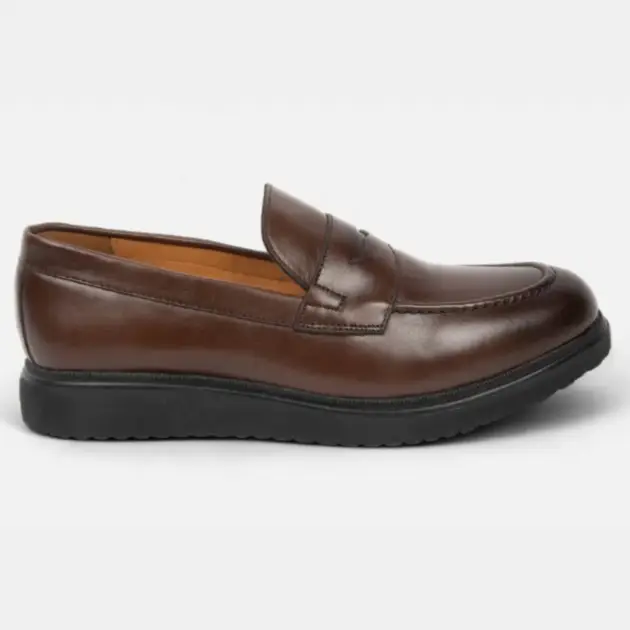 Mocassin Cuir Marron