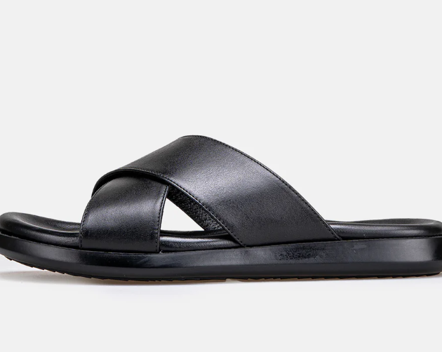 Sandale Cuir Noir (ALBERO2007)